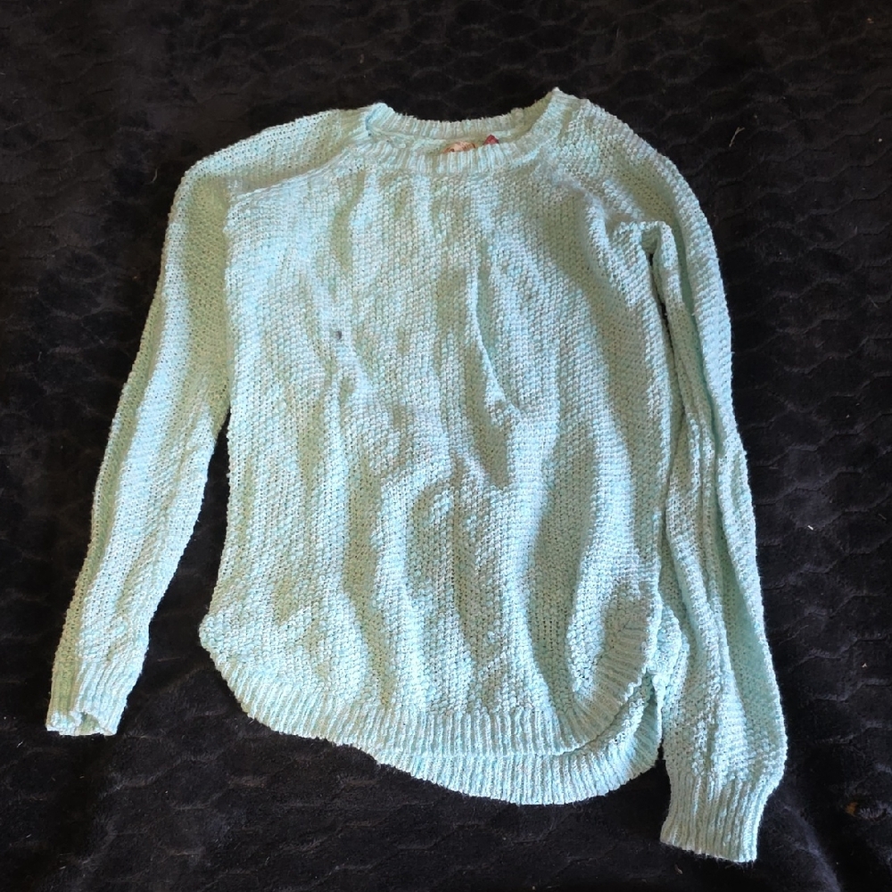 SO Light Aqua Crewneck Sweater